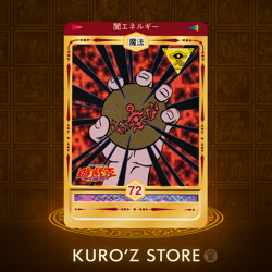 1998 TOEI Yugioh Marusho Duelist Sticker No.72 Dark Energy Vintage - Image 1