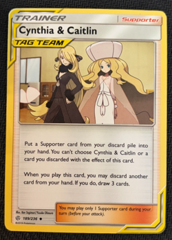 Cynthia & Caitlin ~Cute Trainer Aesthetic Gallery~ Pokemon Card - Image 1