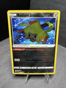 Pokemon TCG: Radiant Jirachi 120/195 SWSH12: Silver Tempest Holo Card 2022 - Image 2