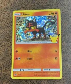 Litten 15/25 McDonalds 2021 Holo Pokemon Card - Image 1
