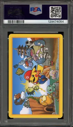 Pokemon Mario Pikachu King of Hearts Mario & Luigi Playing Cards PSA 9 Mint - Image 2