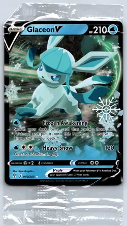 Glaceon V - Holiday Calendar 2023 - Evolving Skies Pokemon Card Sealed - Image 1