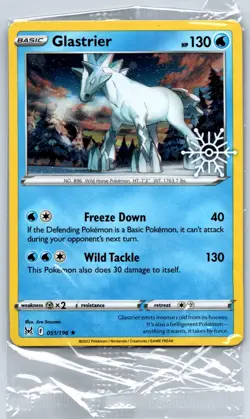 Glastrier - Holiday Calendar 2023 - Cosmos Holo Pokemon Card Sealed - Image 1