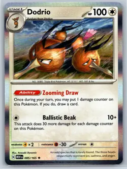 Dodrio - Holo Rare - Scarlet Violet 151 085/165 Pokemon Card NM - Image 1