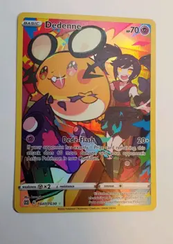 Dedenne TG07/TG30 HOLOGRAPHIC Brilliant Stars Trainer Gallery Pokemon Card NM - Image 1