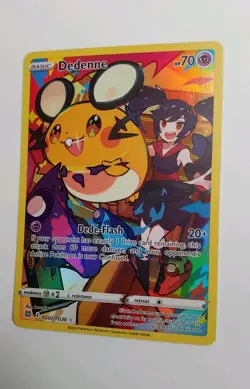 Dedenne TG07/TG30 HOLOGRAPHIC Brilliant Stars Trainer Gallery Pokemon Card NM - Image 2