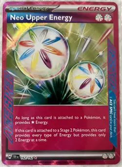 Pokemon TCG Neo Upper Energy 162/162 Temporal Forces Ace Spec Energy Card - Image 1