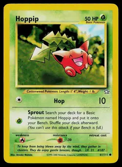 Pokemon Card Neo Genesis Hoppip 61/111 Common - Image 1