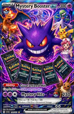 Five (5) Pokemon TCG Mystery Booster Packs (Authentic Cards) GUARANTEED HITS - Image 1