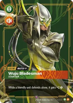 Master Yi - Wuju Bladesman (Starter) [OGS - 019/024] - NM TCG Riftbound - Image 1