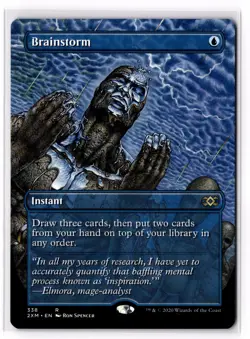 Brainstorm (Borderless) 338 Double Masters Normal NM - Image 1