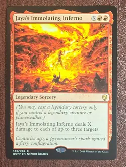 Jaya's Immolating Inferno - MtG Dominaria - R133 NM 2018 - Image 2