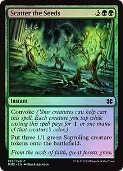 Scatter the Seeds FOIL Modern Masters 2015 Light Play MTG Magic DNA GAMES - Image 1