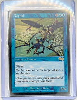 MTG Zephid - Urza's Saga - Rare - Reserved List - NM/LP - Magic the Gathering - Image 1