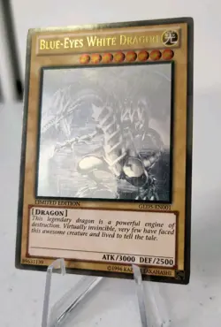 Blue-Eyes White Dragon - GLD5-EN001 *NM-MINT* Ghost Rare Yugioh Card - Image 2