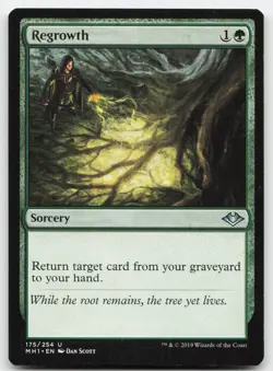 Regrowth #175 (LP) Modern Horizons MH1 Magic MTG - Image 1