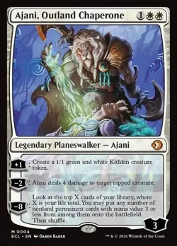 MTG ~ Ajani, Outland Chaperone ~ Lorwyn Eclipsed ~ NM - Image 1