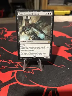 Rune-Scarred Demon #184 (NM) Foundations FDN Magic MTG - Image 1