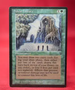 English Sylvan Library MTG Legends Magic The Gathering - LP - Image 1