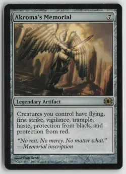 Akroma's Memorial Moderately Played 159 Future Sight Magic: The Gathering - Image 1