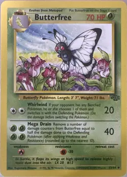 Butterfree 33/64 Uncommon Jungle Pokemon Unlimited Near Mint - Image 1