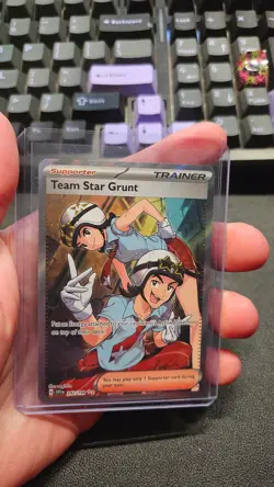 Pokemon TCG Scarlet & Violet Base SV1 Trainer Team Star Grunt 242/198 - Image 1