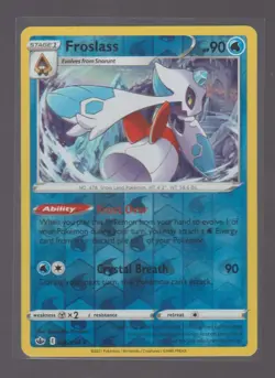 FROSLASS 036/198 HOLO RARE CHILLING REIGN POKEMON REVERSE HOLO NEAR MINT - Image 1