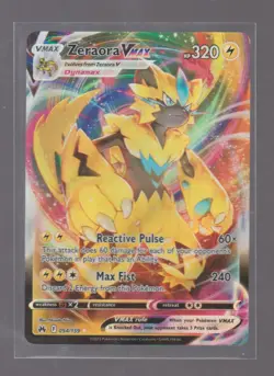 ZERAORA VMAX 054/159 HOLO VMAX RARE CROWN ZENITH POKEMON HOLO NEAR MINT - Image 1