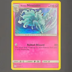 Alolan Ninetales 145/236 Sm-Cosmic Eclipse Holo Pokemon TCG MP - Image 1