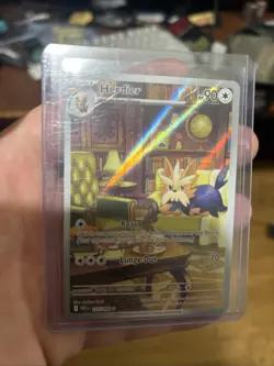 Pokemon TCG Herdier White Flare Illustration Rare Card 155/086 - Image 1
