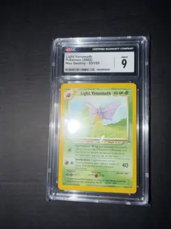 Light Venomoth 1st Edition 53/105 Neo Destiny (2002) CGC 9 Pokemon TCG - Image 1