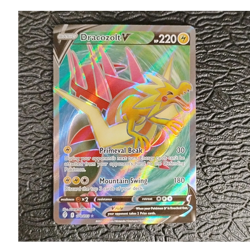 Pokemon TCG Dracozolt V 178/203 SWSH07: Evolving Skies Ultra Rare Holo Near Mint - Image 1