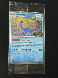 Aurorus 024/088 - Cosmo Holo - Pokemon Perfect Order Stamped Promo SEALED SWIRL! - Image 1