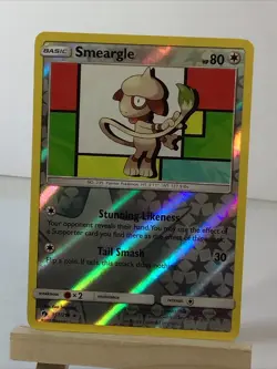Pokemon Smeargle Card 157/214 Reverse Holo Rare Lost Thunder - Image 1