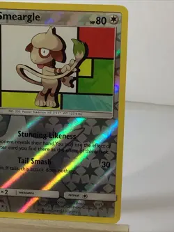 Pokemon Smeargle Card 157/214 Reverse Holo Rare Lost Thunder - Image 3