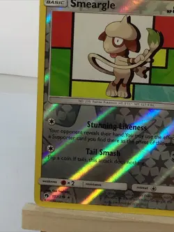 Pokemon Smeargle Card 157/214 Reverse Holo Rare Lost Thunder - Image 4