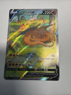 Pokemon TCG Charizard v SWSH260 Sword & Shield Promo Card Near Mint Condition - Image 1