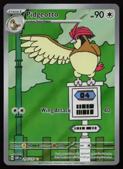 Pidgeotto 208/197 Illustration Rare Obsidian Flames Pokemon English NM - Image 1