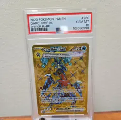 2023 POKEMON PAR EN-PARADOX RIFT HYPER RARE #260 GARCHOMP EX PSA 10 - Image 1