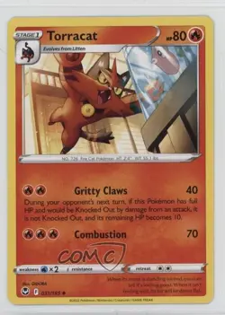 Torracat Pokemon Sword & Shield Silver Tempest #031 - Image 1