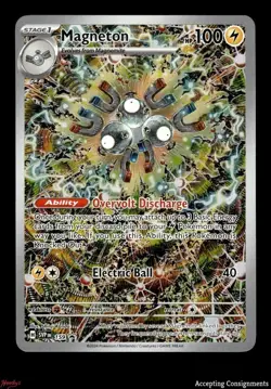 2024 Pokemon Scarlet & Violet Black Star Surging Sparks #159 Magneton ETB Promo - Image 1
