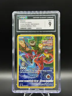 Deoxys CGC 9 GG12/GG70 Crown Zenith Galarian Gallery Ultra Rare Holo - Image 1