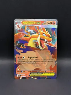 Mega Charizard Y ex 022/217 DOUBLE RARE HOLO Ascended Heroes Pokemon TCG English - Image 1