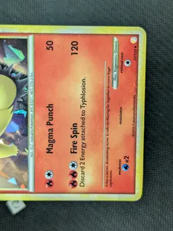 Typhlosion 32/123 - Cracked Ice Holo Theme Deck Exclusives HGSS Pokemon TCG MP - Image 5