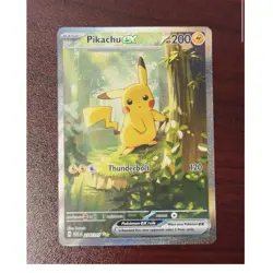 Pokemon Pikachu EX 276/217 Special Illustration Rare Full Art SV08 200 HP - Image 1