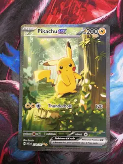 Pokemon Pikachu EX 276/217 Special Illustration Rare Full Art SV08 200 HP - Image 3