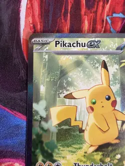 Pokemon Pikachu EX 276/217 Special Illustration Rare Full Art SV08 200 HP - Image 5