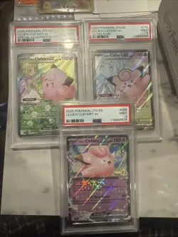 Pokemon TCG Lillie's Clefairy EX 173/159 Sv09: Journey Together PSA 9 Lot - Image 1