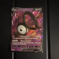 Pokemon Unown V 177/195 SWSH12 Silver Tempest Ultra Rare Holo Basic 180HP - Image 1