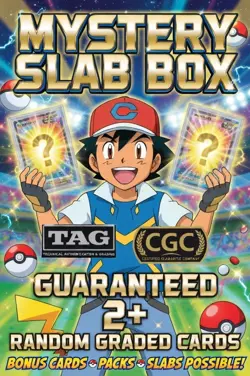 Pokemon Mystery Slab Box TAG CGC - Guaranteed 2+ Slabs - At Least ONE GRADED 10! - Image 1